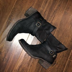 Leather Ugg Bootie